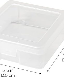 Alternative view of IRIS USA Clear Cases |Made in USA| Plastic Box Organizers (10-Pack)- Small | Bead Storage Organizing Containers with Snap Lid for Arts. Crafts. Ephemera. Stickers. & Dance Cheer